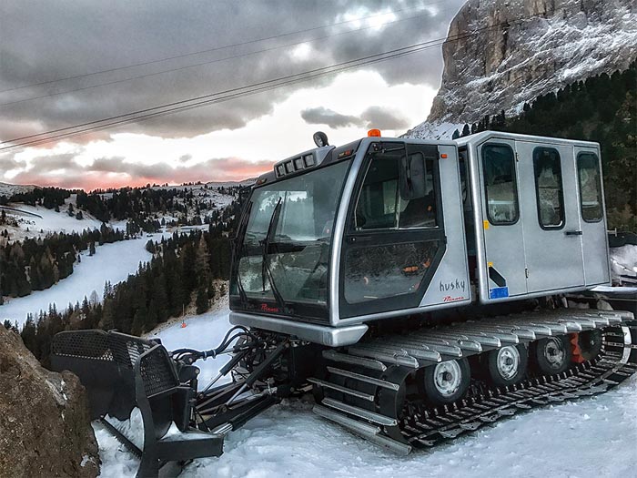 Experience the thrill of a ride with the snowcat