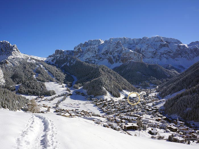 Selva di Val Gardena in winter